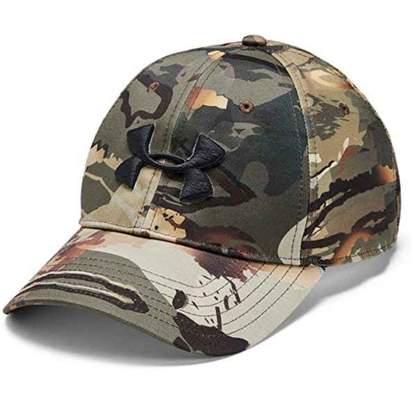 This is a product image of the Under Armour camo hat.