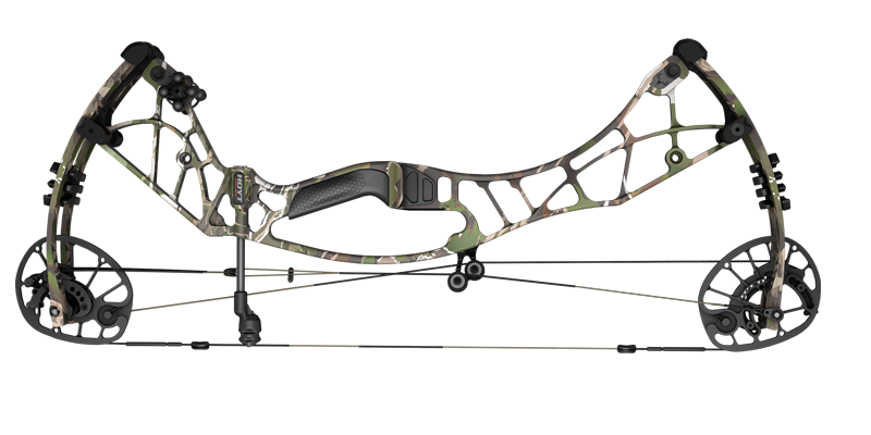 This is a product image of a Hoyt Carbon RX-4 Alpha compound bow.