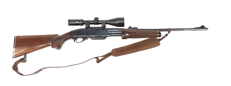 This is a product image of a Remington 7600 pump action rifle.