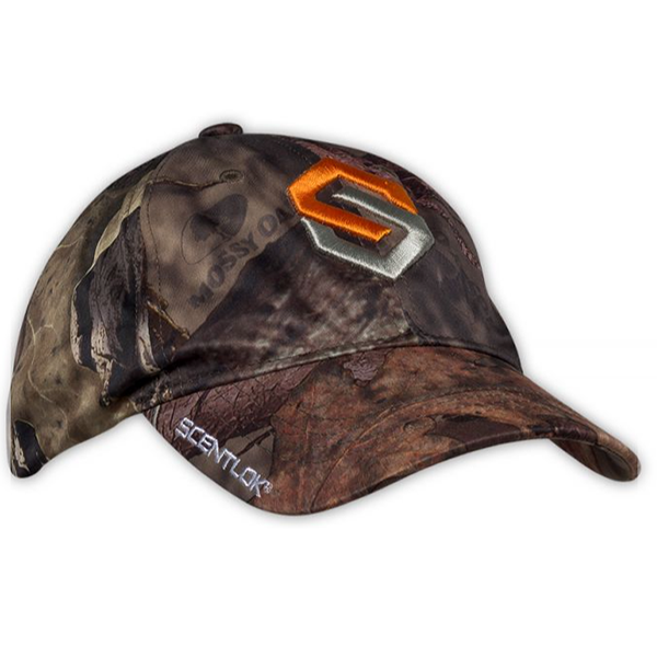 This is a product image of the Scentlok camo hat.