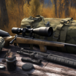 hunting tactical gear and rifle