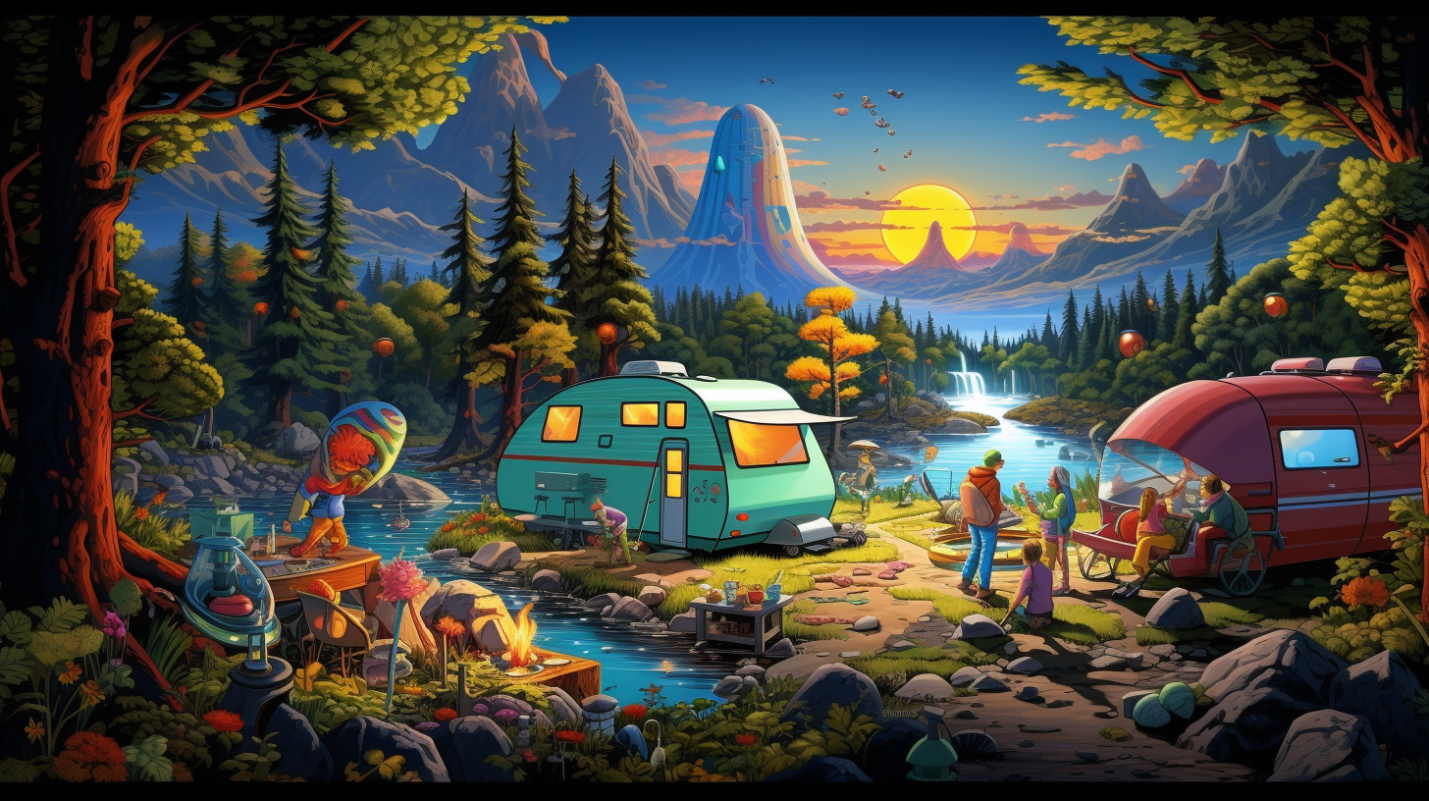 camping in journey